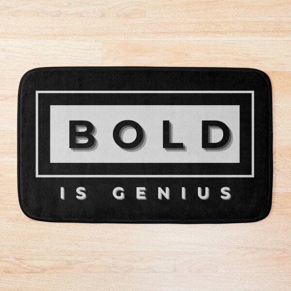 Item preview, Bold is Genius designed and sold by J-LaD.