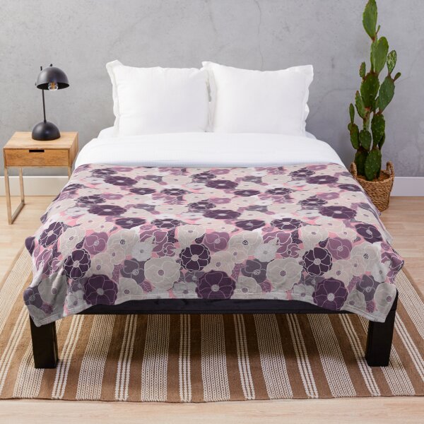 Item preview, Purple Poppy Flowers Pattern designed and sold by Aysel's Designs.