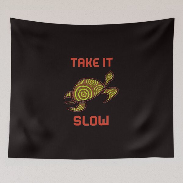 Item preview, Neon Yellow Turtle Motivational Inspirational Quote Cute Funny Gift Cancer Survivor Good Positivity Relax Spiritual Depression Anxiety Gift designed and sold by EpsilonEridani.