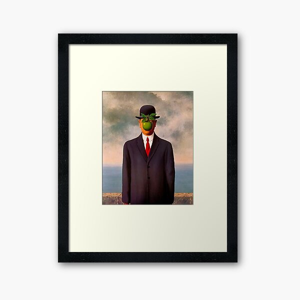 The Son of Man by René Magritte Framed Art Print