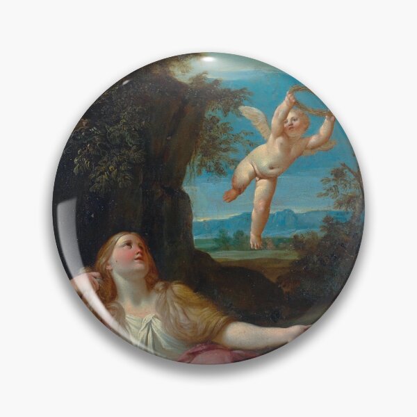 Item preview, Woman and Cherub - bologneser schule fruehes  designed and sold by Vintage Designs +.