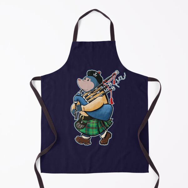 Item preview, Scottish Mole Of Kintyre Marching With Bagpipes designed and sold by brodyquixote.