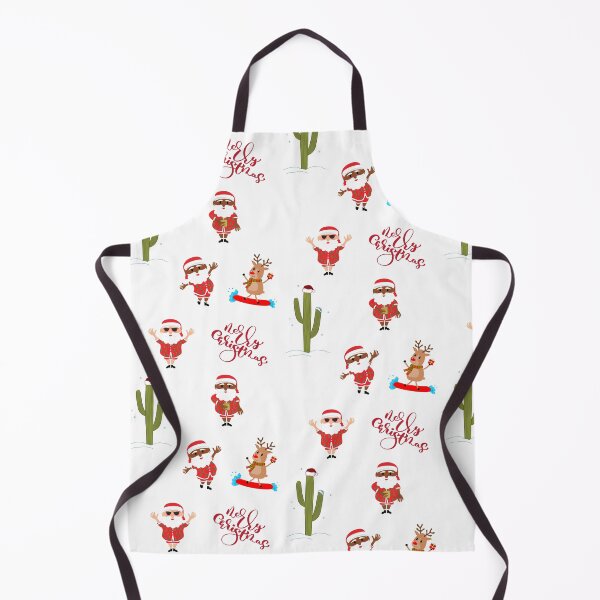 Item preview, Merry Tropical Christmas Pack with Santa Claus in pajama, cactus plant and reindeer designed and sold by milkasweet.