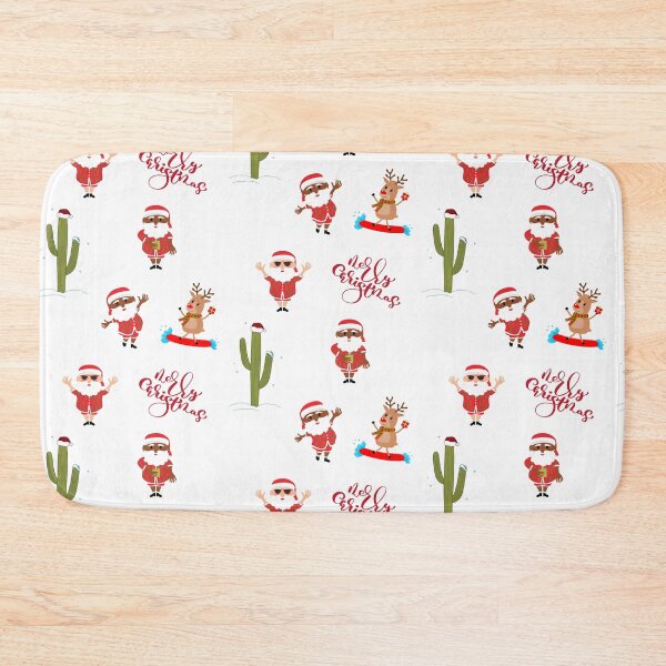Item preview, Merry Tropical Christmas Pack with Santa Claus in pajama, cactus plant and reindeer designed and sold by milkasweet.