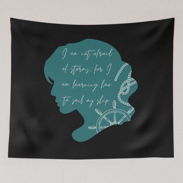 Item preview, Little Women literary quotes Louisa May Alcott designed and sold by Bookish Dragon.
