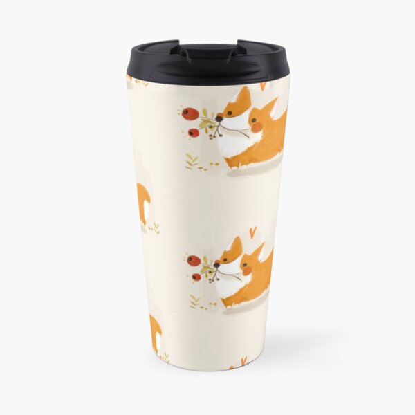 vintage corgi Travel Mug
