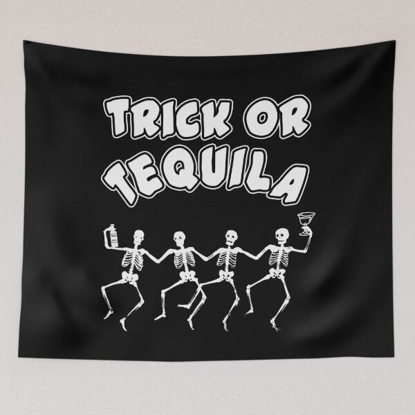 Item preview, Trick or Tequila - Halloween Trick Or Treat Pun designed and sold by MoonsmileProd.