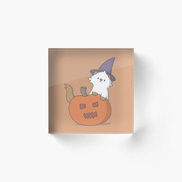 Halloween Moo Acrylic Block