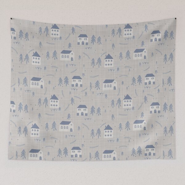 Item preview, Seamless french farmhouse linen printed winter holiday background.  designed and sold by Limolida.