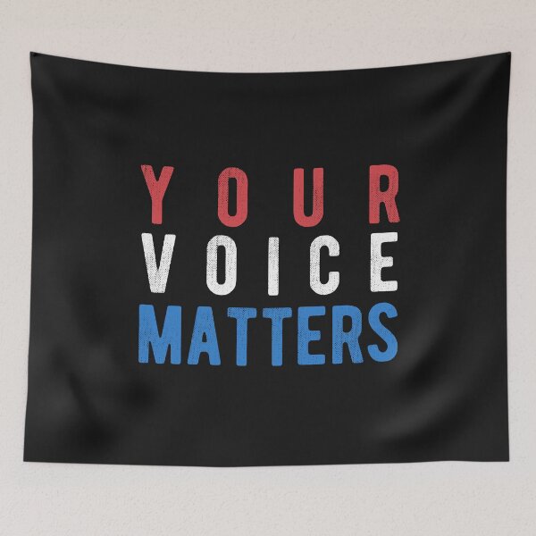 Item preview, Vote Your Voice Matters American Flag Colors President Election Voter Registration designed and sold by alenaz.