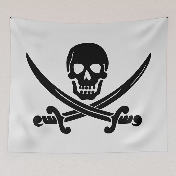 Item preview, Black Pirate skull designed and sold by Sara-Miyano.