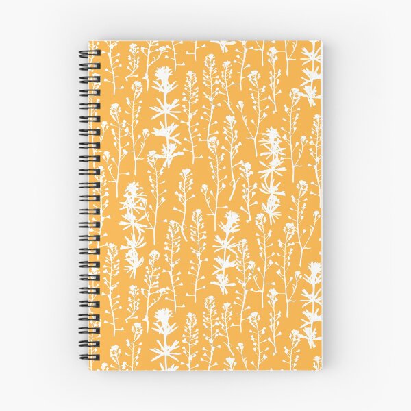 Item preview, White frost. Wild herbs seamless pattern. White herbal silhouette on yellow. Stay wild. Wild life designed and sold by Yulia Chepurova.