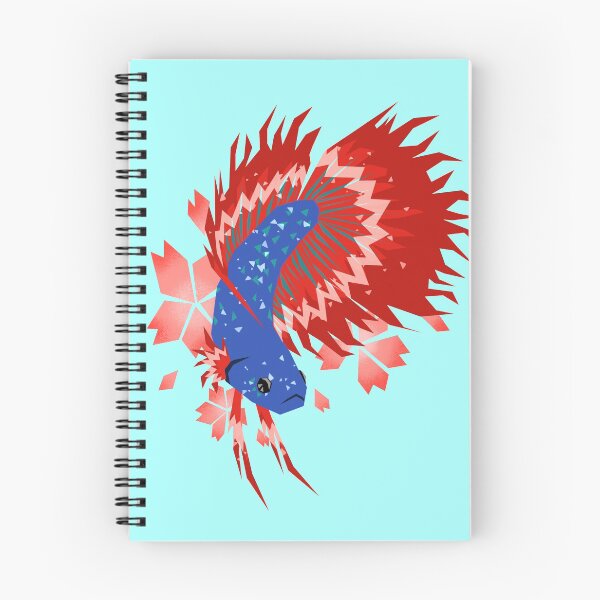 Item preview, crowntail betta with sakura petals  designed and sold by Sealhausstore.