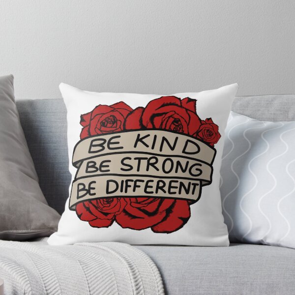 Item preview,  Be Kind Be Strong Be Different Red Flowers designed and sold by Puffoo.