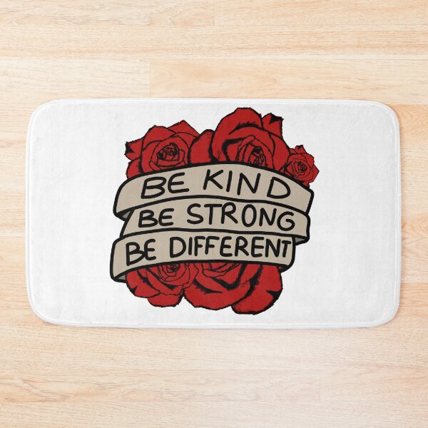 Item preview,  Be Kind Be Strong Be Different Red Flowers designed and sold by Puffoo.