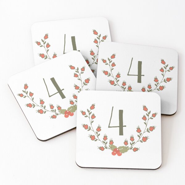 Item preview, 4 Number four flowers designed and sold by buixa2.