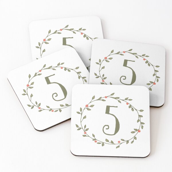 Item preview, 5 number five flowers designed and sold by buixa2.