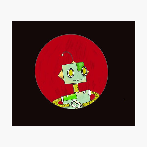 Item preview, Cute colorfull robot portrait designed and sold by Lucie's shop.