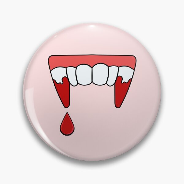 Item preview, Pink Vampire fangs with blood drip designed and sold by MeliCollective.