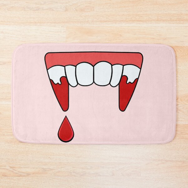 Item preview, Pink Vampire fangs with blood drip designed and sold by MeliCollective.