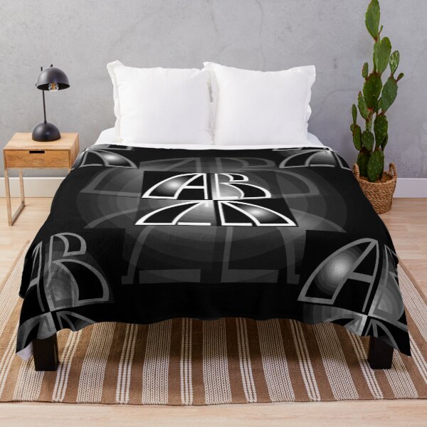 Item preview, Composition of letters ABCD black-gray-white seamless pattern. designed and sold by Liza-RKS.