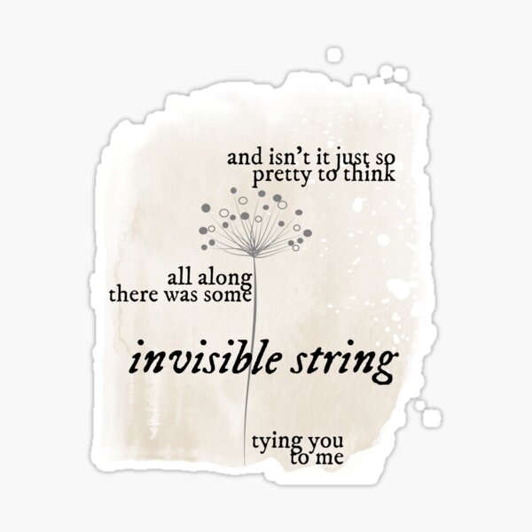 Taylor Swift folklore Album Invisible String Sticker