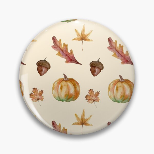 Item preview, Autumn Pattern, pumpkins, leaves, acorns designed and sold by MeliCollective.