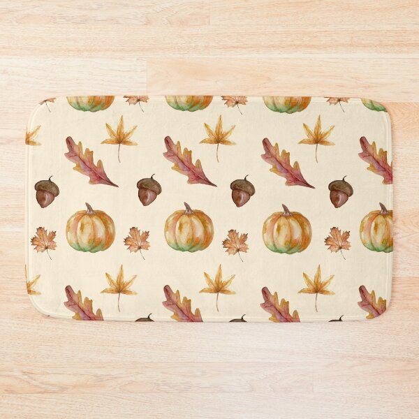 Item preview, Autumn Pattern, pumpkins, leaves, acorns designed and sold by MeliCollective.