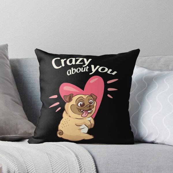 Item preview, Carlin Fou de toi - Lindo Pug enamorado - Perro demasiado lindo | Tagadog designed and sold by tagadog.