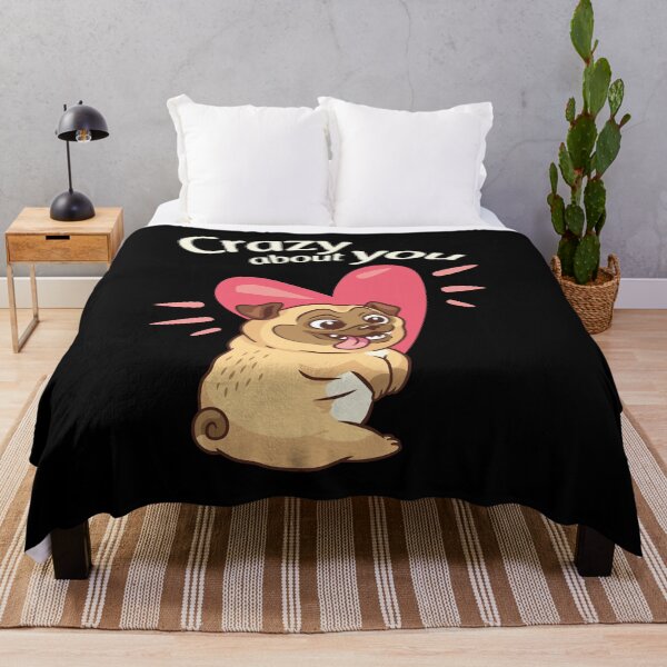 Item preview, Crazy about you - Cute Funny Pug in love | Tagadog designed and sold by tagadog.