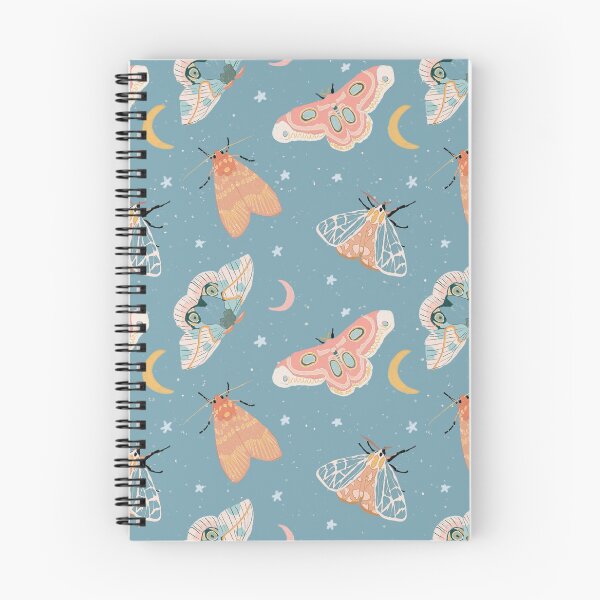 Item preview, Moths & Moons Pattern - Dusty Teal designed and sold by hellocando.
