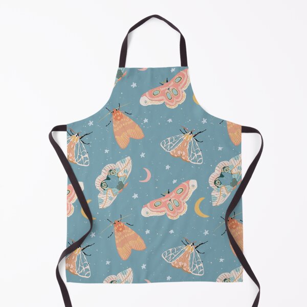 Item preview, Moths & Moons Pattern - Dusty Teal designed and sold by hellocando.