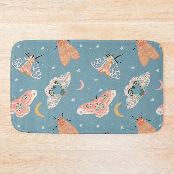 Item preview, Moths & Moons Pattern - Dusty Teal designed and sold by hellocando.
