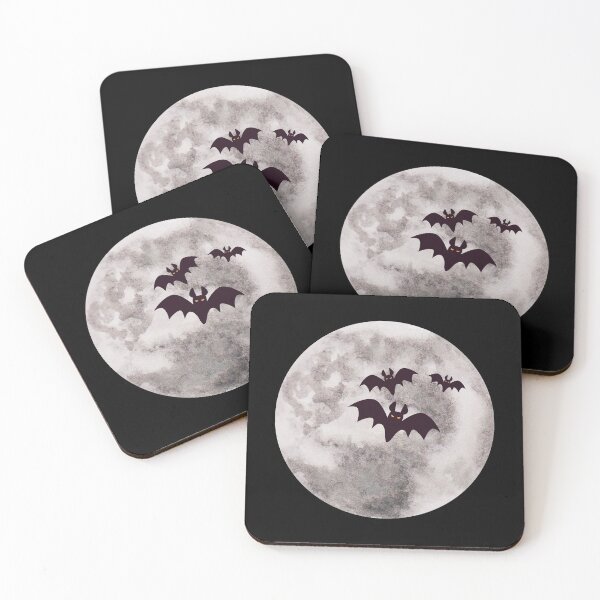 Item preview, Halloween Bats on Full Moon designed and sold by TeeZoneZtore.