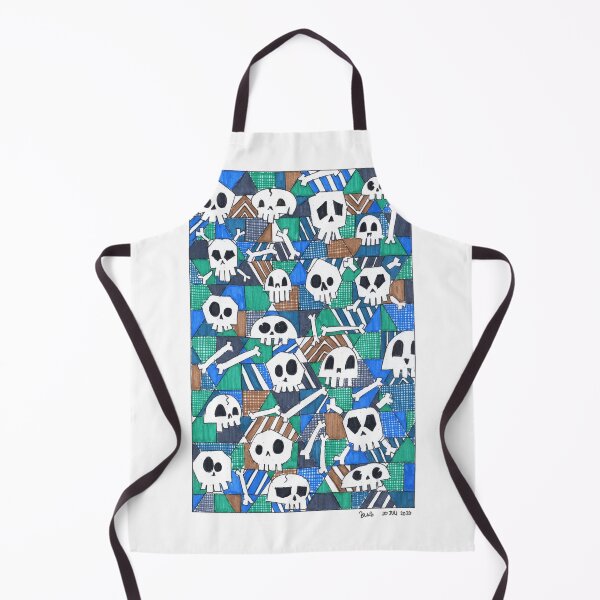 Item preview, Blue-Green Funny Skeleton designed and sold by enha-dj2020.