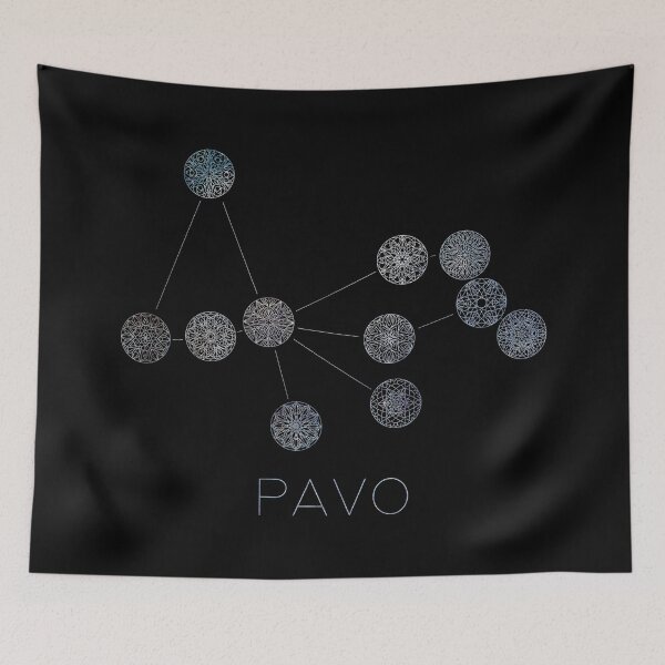 Item preview, Pavo Constellation Mandalas designed and sold by MetaPhyStore.