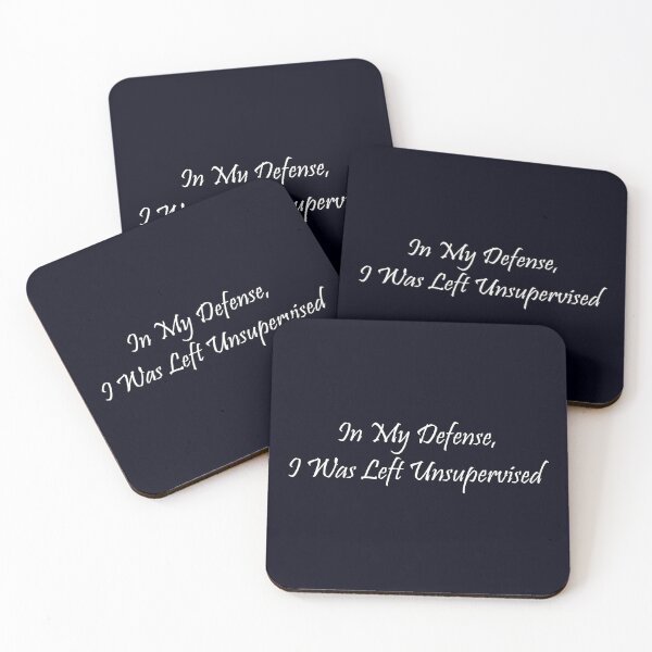 Item preview, In my defense, I was left unsupervised - White designed and sold by WilliamsGFX.