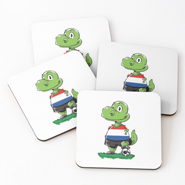 Item preview, Soccer Dinosaur - Netherlands designed and sold by iHeartDinosaurs.