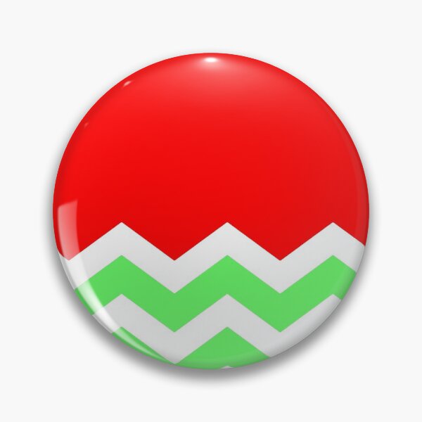 Item preview, CHRISTMAS CHEVRON HALF PATTERN | LIGHT GREEN AND WHITE| RED SOLID BACKGROUND designed and sold by ozcushionstoo.