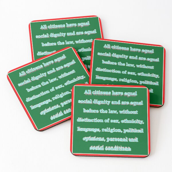 Item preview, Article 3 of Italian Constitution 004 designed and sold by ITALY-Roselli-.