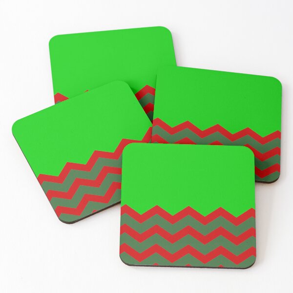 Item preview, CHEVRON CHRISTMAS HALF PATTERN WITH GREEN | RED | OLIVE GREEN designed and sold by ozcushionstoo.