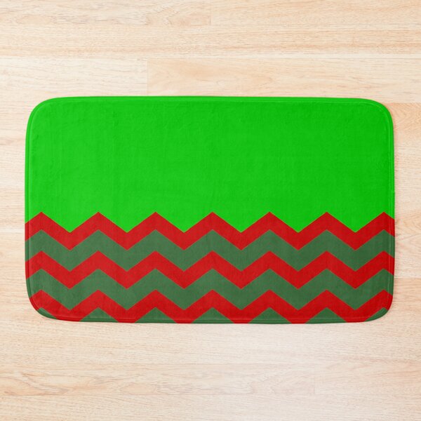 Item preview, CHEVRON CHRISTMAS HALF PATTERN WITH GREEN | RED | OLIVE GREEN designed and sold by ozcushionstoo.