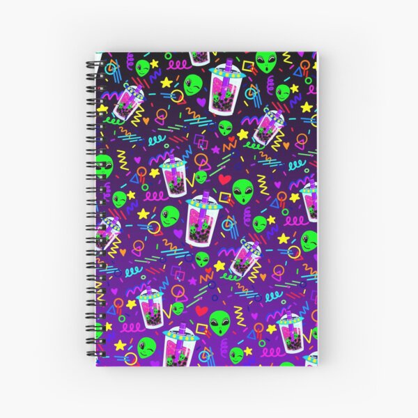 alien boba Spiral Notebook