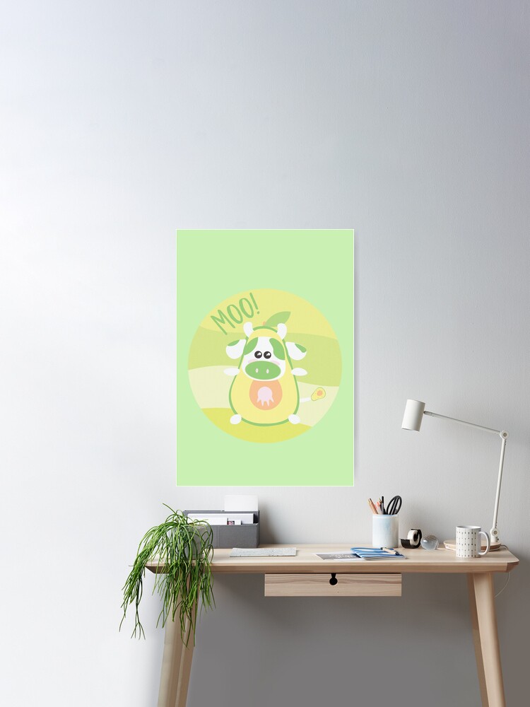 Cute Avocado Cow by TwiceTrader