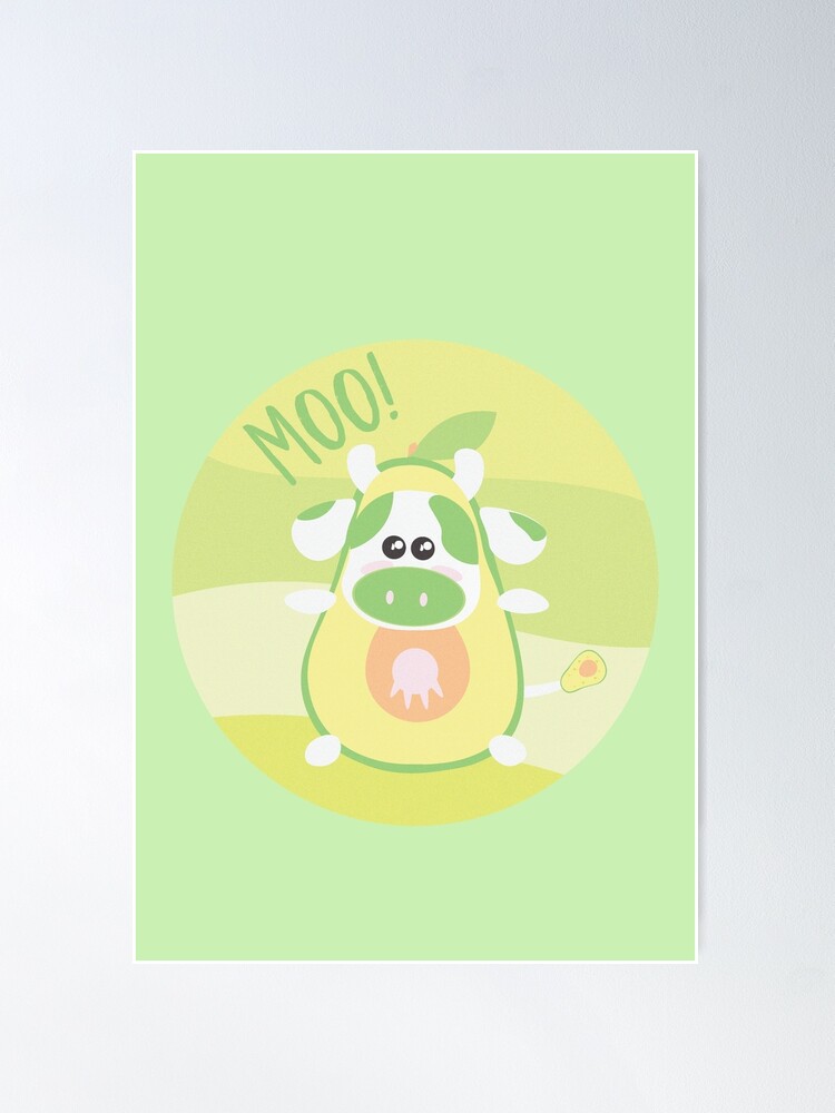 Little Avocado Cow (Avo-cow-do) | Poster