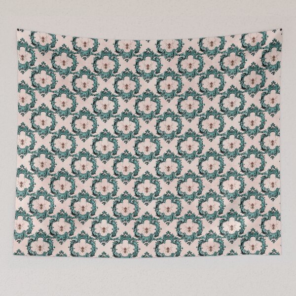 Item preview, Gothic Pink and Turquoise Spider Pattern designed and sold by Dreamflight.