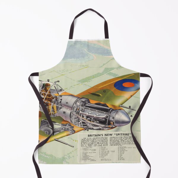 Item preview, Spitfire technical poster designed and sold by Sandpiperarts.