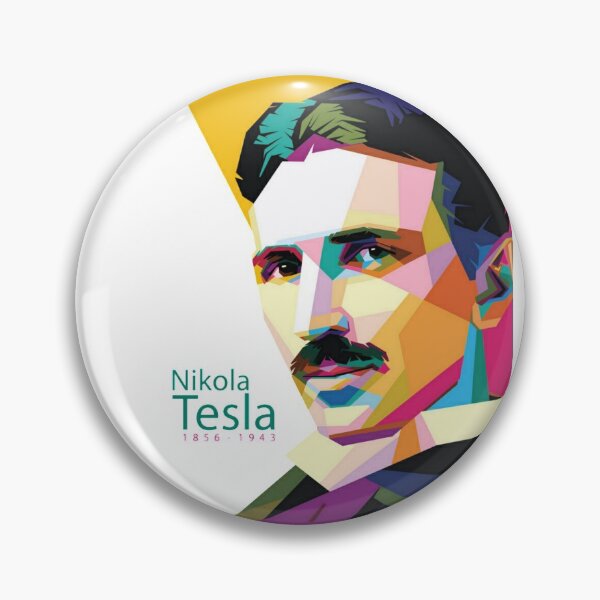Item preview, Tesla Nikola rainbow art designed and sold by Sovik Goswami.