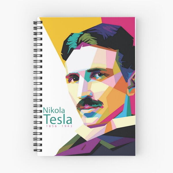 Item preview, Tesla Nikola rainbow art designed and sold by Sovik Goswami.