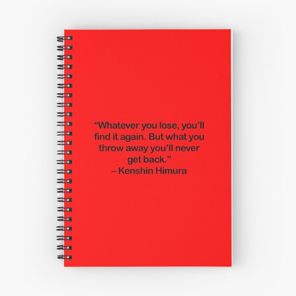 Item preview, Kenshin Himura - Quote designed and sold by Epicanimequotes.